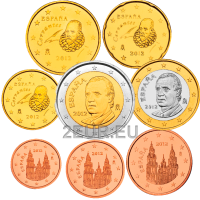 Spanien Euro set UNC 2012