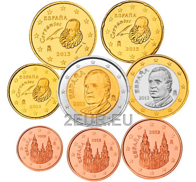 Spanien Euro set UNC 2013