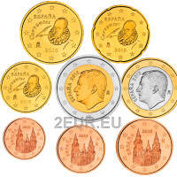 Spanien Euro set UNC 2015