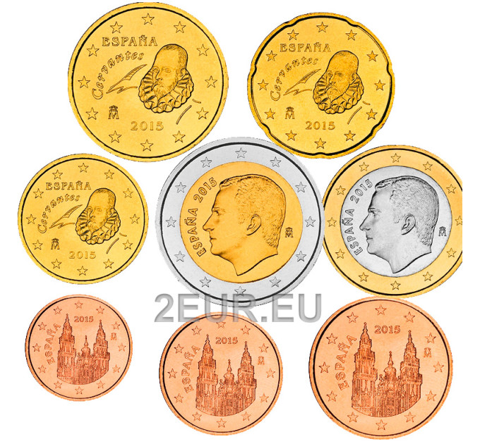 Spanien Euro set UNC 2015