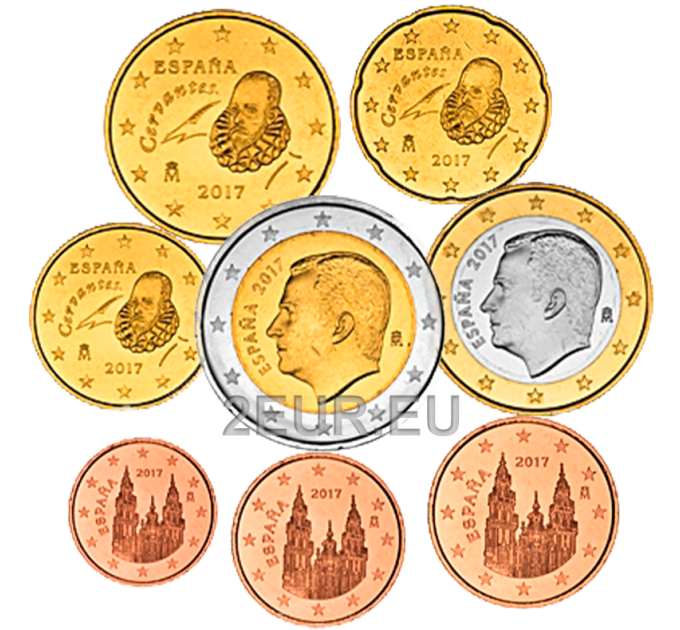 Spanien Euro set UNC 2016
