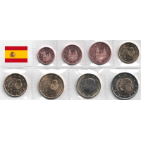 Spanien Euro set UNC 2018