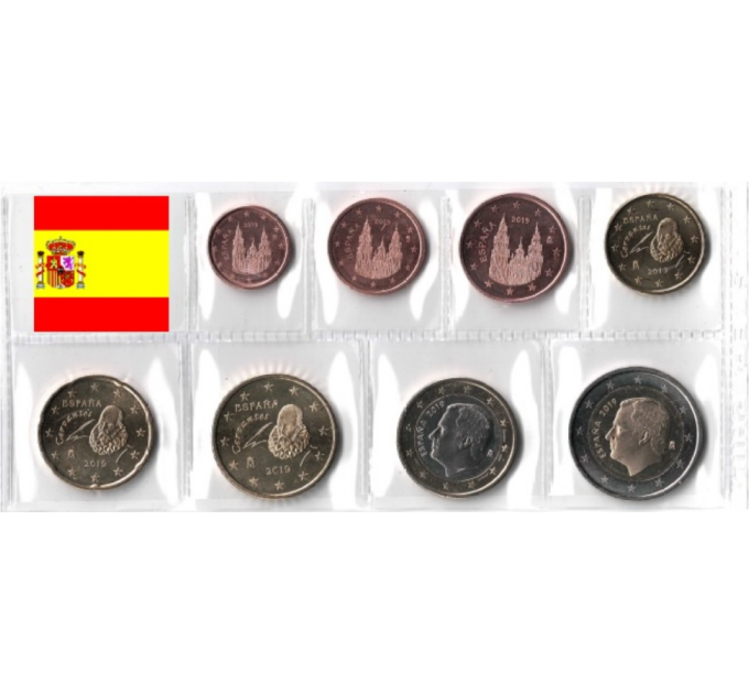 Spanien Euro set UNC 2019