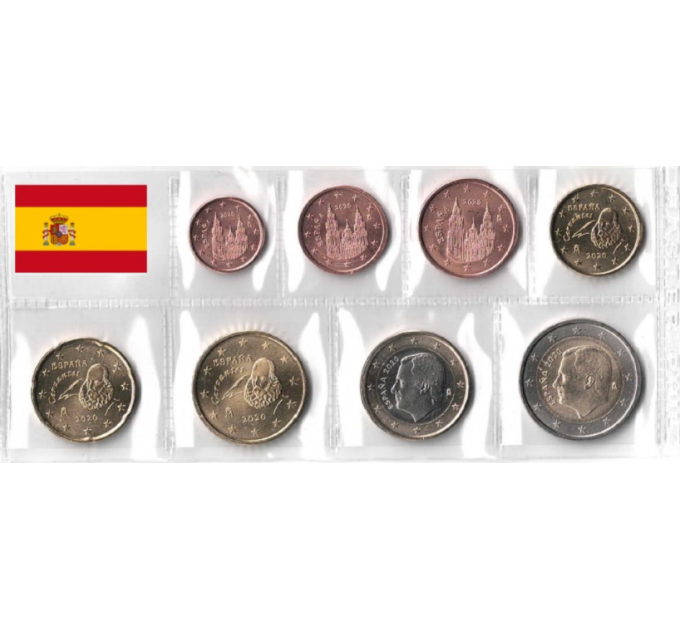Spanien Euro set UNC 2020