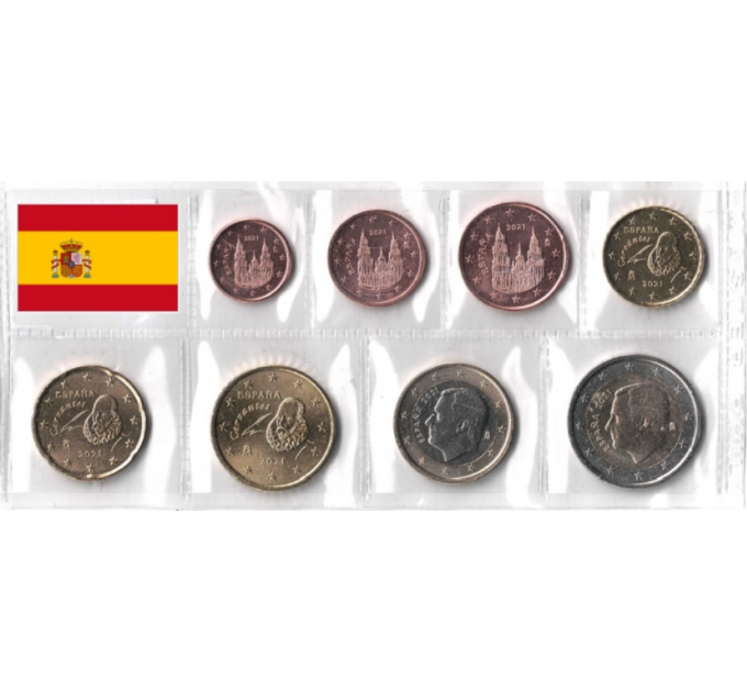 Spanien Euro set UNC 2021