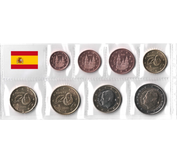 Spanien Euro set UNC 2022