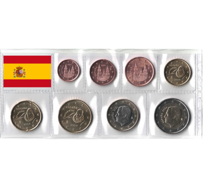 Spanien Euro set UNC 2024