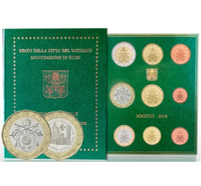 Vatikan set BU + 5 EURO 2018 - 600. Jahrestag der Kuppel von Santa Maria del Fiore