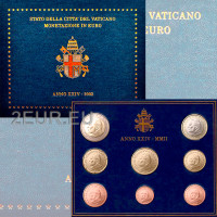 Vatikan set BU 2002 - Euro-Münzsatz  