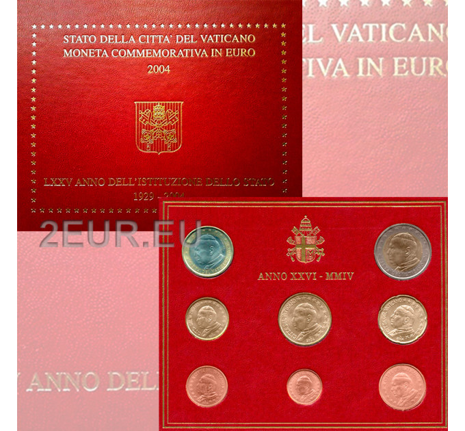 Vatikan set BU 2004 - Euro-Münzsatz  