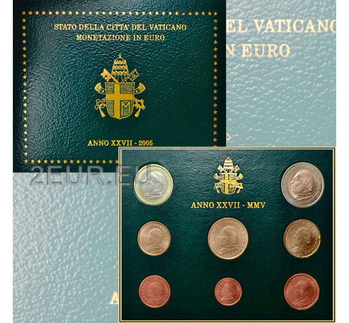 Vatikan set BU 2005 - Euro-Münzsatz  