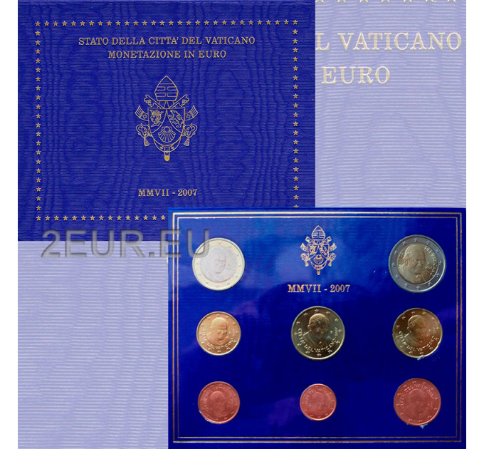 Vatikan set BU 2007 - Euro-Münzsatz  