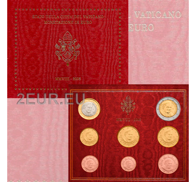 Vatikan set BU 2008 - Euro-Münzsatz  