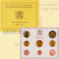 Vatikan set BU 2009 - Euro-Münzsatz  