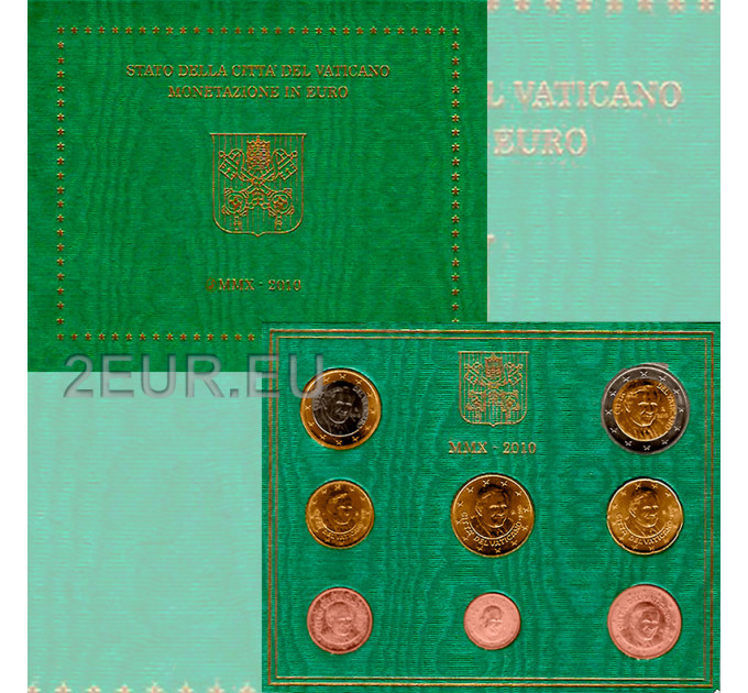 Vatikan set BU 2010 - Euro-Münzsatz  