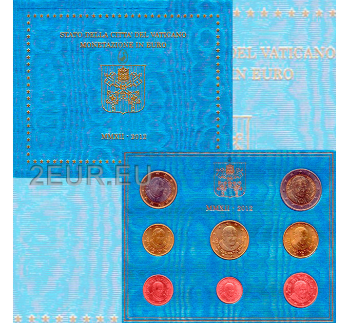 Vatikan set BU 2012 - Euro-Münzsatz  
