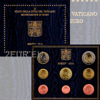 Vatikan set BU 2014 - Euro-Münzsatz  