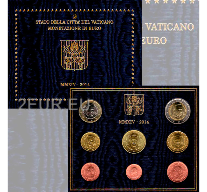 Vatikan set BU 2014 - Euro-Münzsatz  