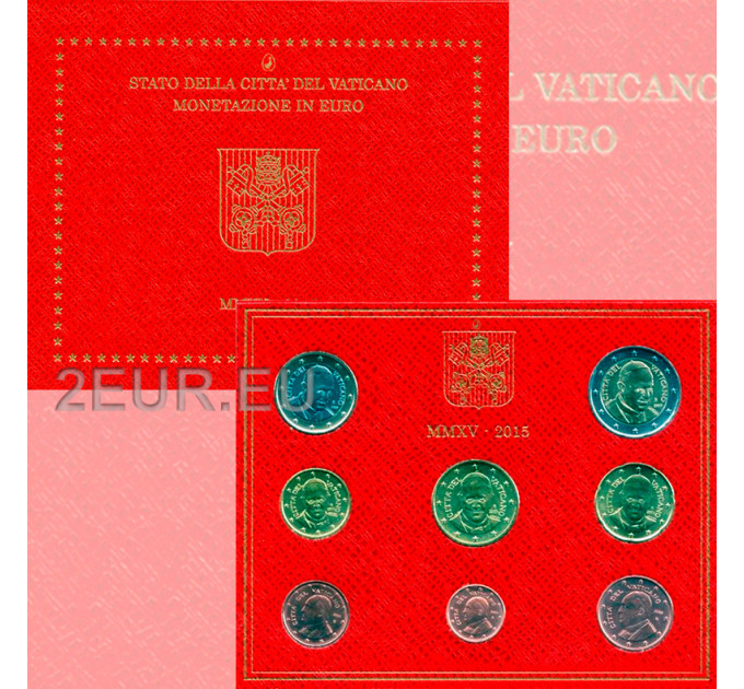 Vatikan set BU 2015 - Euro-Münzsatz  