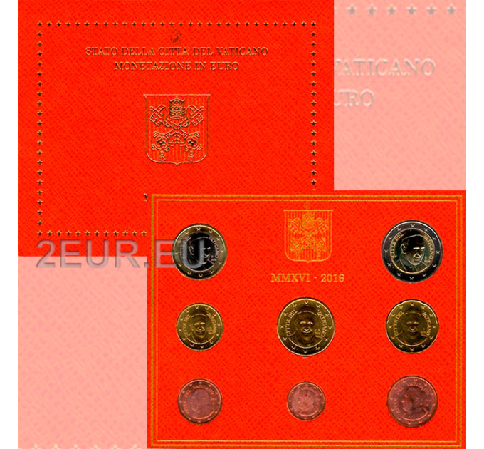 Vatikan set BU 2016 - Euro-Münzsatz  