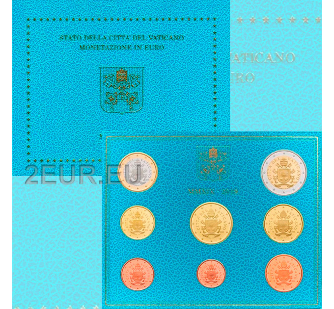 Vatikan set BU 2019 - Euro-Münzsatz  