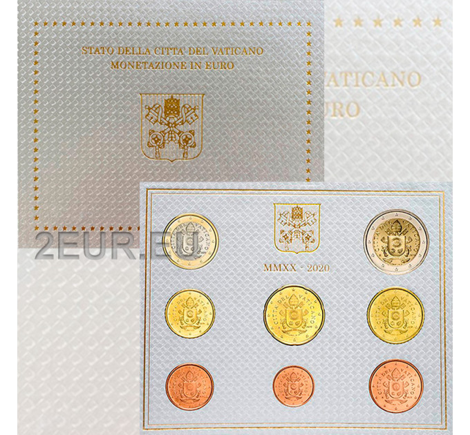Vatikan set BU 2020 - Euro-Münzsatz  