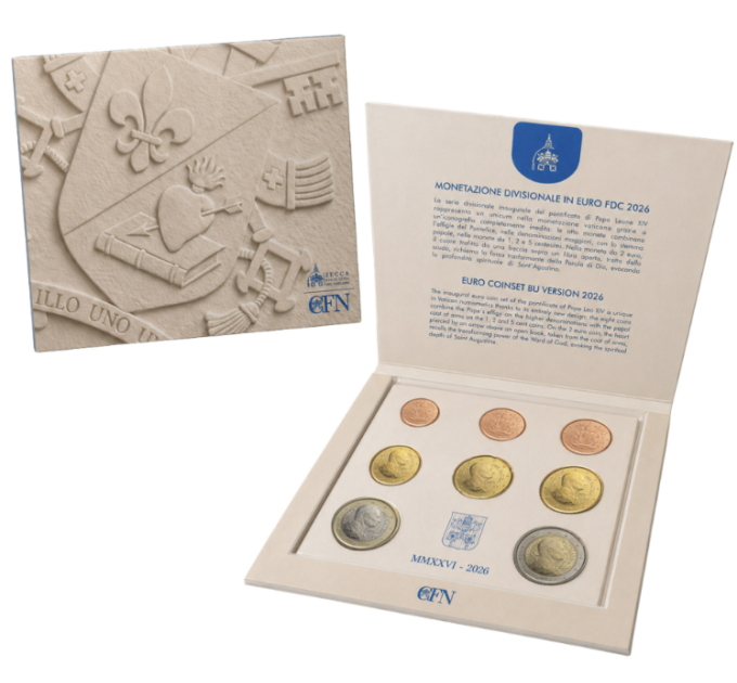 Vatikan set BU 2026 - Euro-Münzsatz  
