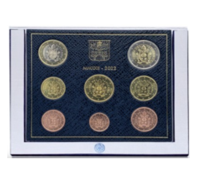 Vatikan set BU 2022 - Euro-Münzsatz  