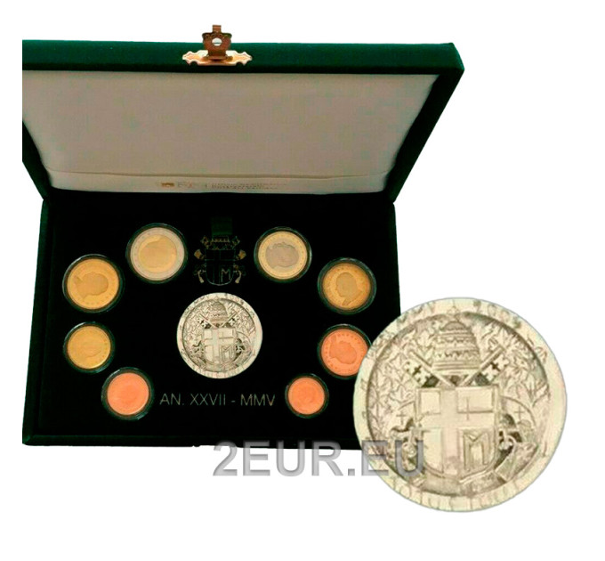 Vatikan set proof 2005 - Euro-Münzsatz  