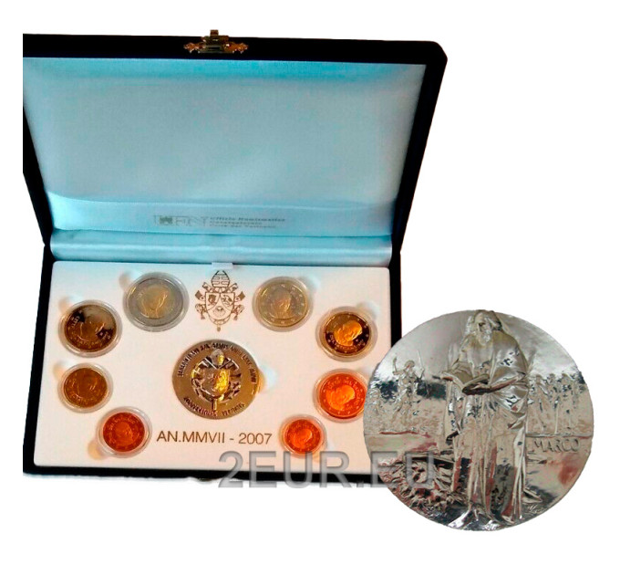 Vatikan set proof 2007 - Euro-Münzsatz  