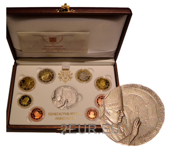 Vatikan set proof 2011 - Euro-Münzsatz  