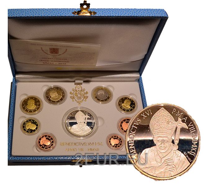 Vatikan set proof 2012 - Euro-Münzsatz  