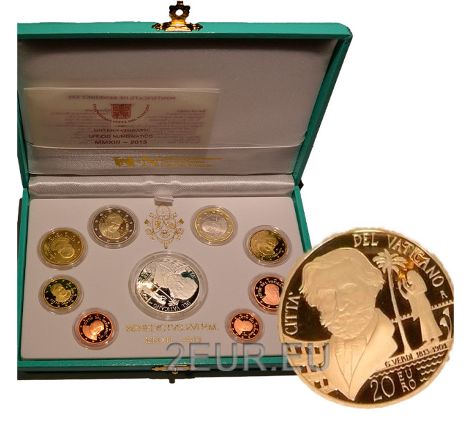 Vatikan set proof 2013 - Euro-Münzsatz  