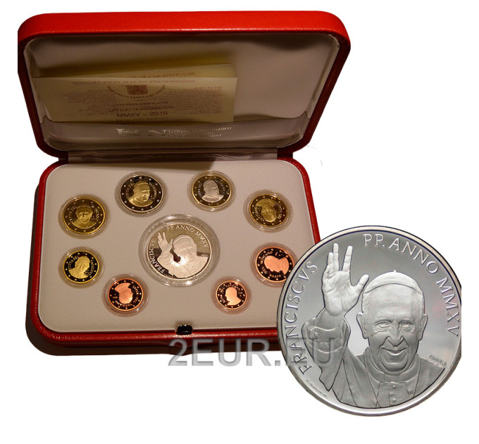 Vatikan set proof 2015 - Euro-Münzsatz  