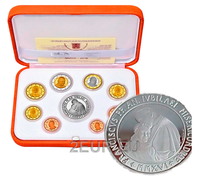 Vatikan set proof 2016 - Euro-Münzsatz  