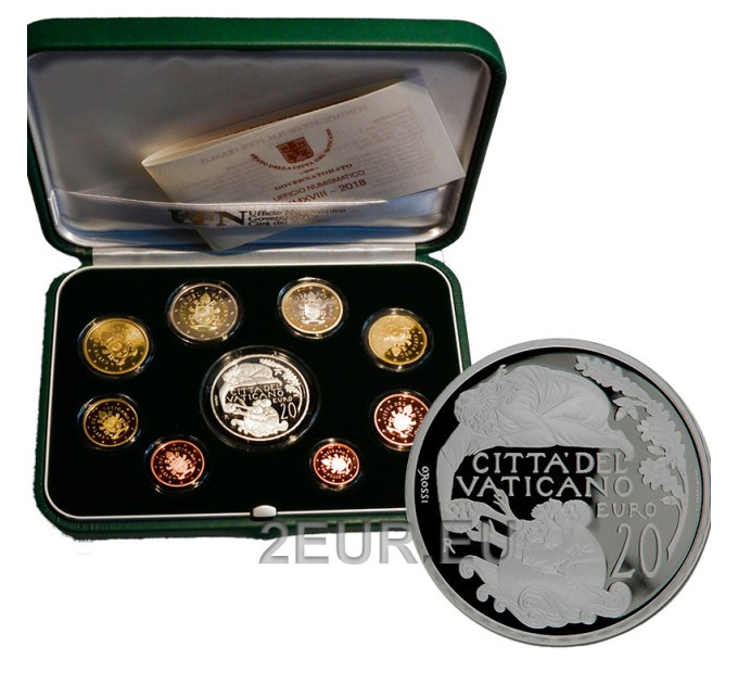 Vatikan set proof 2018 - Euro-Münzsatz  