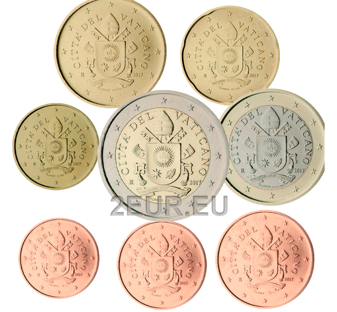 Vatikan set UNC 2017 - Euro-Münzsatz  