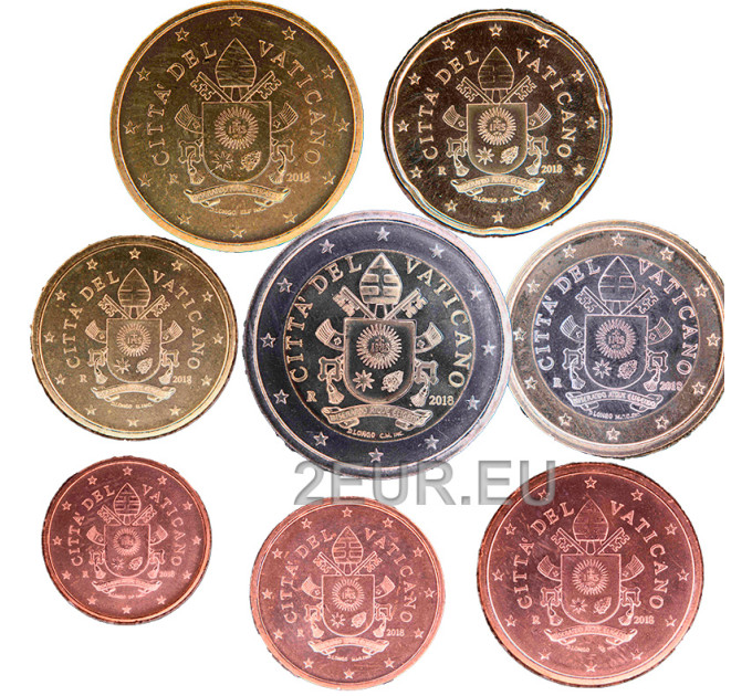 Vatikan set UNC 2018 - Euro-Münzsatz  