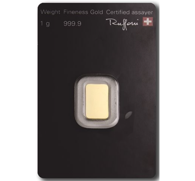 1g Goldbarren Argor Heraeus