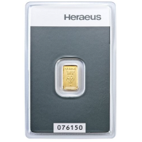 1g Goldbarren Heraeus