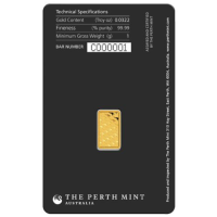 1g Goldbarren Perth Mint
