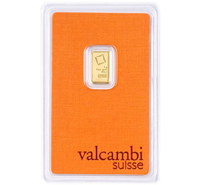1g Goldbarren Valcambi