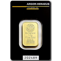 10g Goldbarren Argor Heraeus