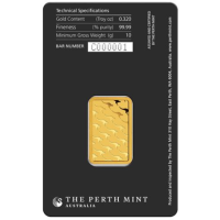 10g Goldbarren Perth Mint