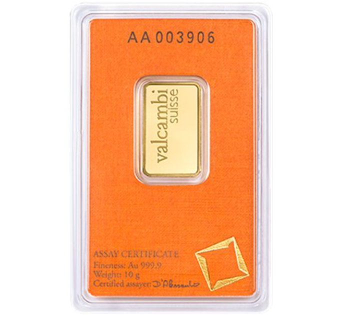10g Goldbarren Valcambi