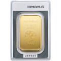100 g Goldbarren Heraeus