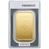 100 g Goldbarren Heraeus