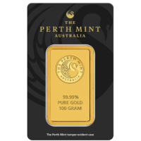 100 g Goldbarren Perth Mint