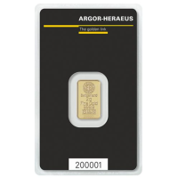2g Goldbarren Argor Heraeus