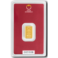 2g Goldbarren Austrian Mint